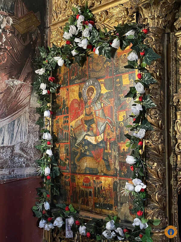 Lake Doxa - Walk in the Alps of Corinthia by George, our Gastronomic correspondent from “Taste Local Greece” - Gastronomy Tours Icon in the church 1 - Gastronomy Tours